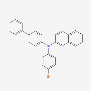 molecular formula C28H20BrN B12824379 N-([1,1'-Biphenyl]-4-yl)-N-(4-bromophenyl)naphthalen-2-amine 