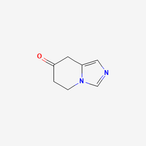 molecular formula C7H8N2O B12824396 5,6-Dihydroimidazo[1,5-a]pyridin-7(8H)-one 