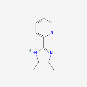 molecular formula C10H11N3 B12824403 2-(4,5-dimethyl-1H-imidazol-2-yl)pyridine 