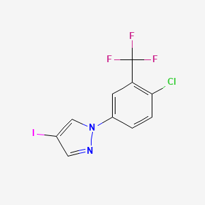 1-(4-chloro-3-(trifluoromethyl)phenyl)-4-iodo-1H-pyrazole