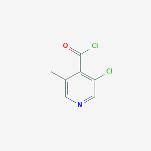 molecular formula C7H5Cl2NO B12824413 3-Chloro-5-methylisonicotinoyl chloride 