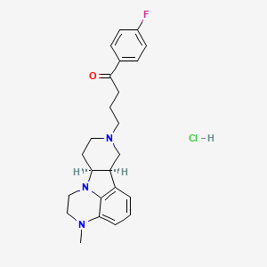 1-(4-fluorophenyl)-4-[(10R,15S)-4-methyl-1,4,12-triazatetracyclo[7.6.1.05,16.010,15]hexadeca-5,7,9(16)-trien-12-yl]butan-1-one;hydrochloride