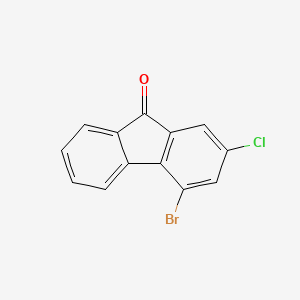 molecular formula C13H6BrClO B12824444 4-Bromo-2-chloro-9H-Fluoren-9-one 