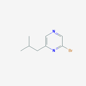 molecular formula C8H11BrN2 B12824453 2-Bromo-6-isobutylpyrazine 