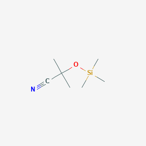 B1282447 2-Methyl-2-[(trimethylsilyl)oxy]propanenitrile CAS No. 18296-11-2