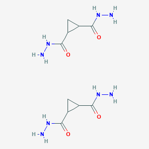 molecular formula C10H20N8O4 B12824475 cyclopropane-1,2-dicarbohydrazide 