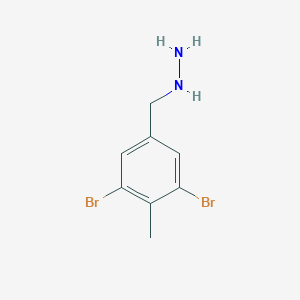 (3,5-Dibromo-4-methylbenzyl)hydrazine