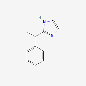 molecular formula C11H12N2 B12824512 2-(1-phenylethyl)-1H-imidazole 