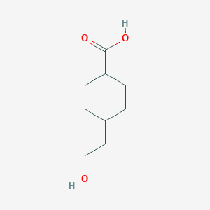 4-(2-Hydroxyethyl)cyclohexane-1-carboxylic acid