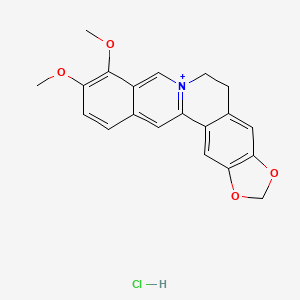 9,10-dimethoxy-5,6-dihydro-2H-1,3-dioxolano[4,5-g]isoquinolino[3,2-a]isoquinol ine, chloride