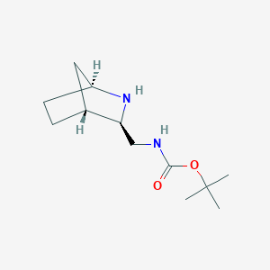 molecular formula C12H22N2O2 B12824572 tert-Butyl (((1S,3R,4R)-2-azabicyclo[2.2.1]heptan-3-yl)methyl)carbamate 