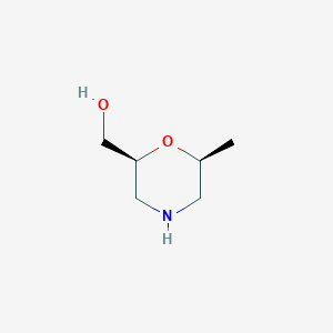 ((2S,6S)-6-methylmorpholin-2-yl)methanol