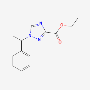 Ethyl 1-(1-phenylethyl)-1H-1,2,4-triazole-3-carboxylate