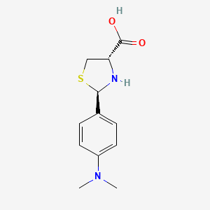 Trans-2-(4-(Dimethylamino)phenyl)thiazolidine-4-carboxylic acid