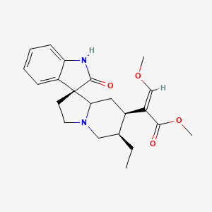 methyl (E)-2-[(3S,6'R,7'R)-6'-ethyl-2-oxospiro[1H-indole-3,1'-3,5,6,7,8,8a-hexahydro-2H-indolizine]-7'-yl]-3-methoxyprop-2-enoate