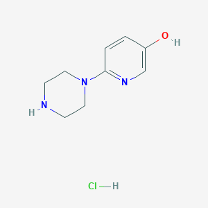 molecular formula C9H14ClN3O B12824632 6-(Piperazin-1-yl)pyridin-3-ol hydrochloride 