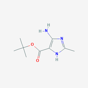 tert-butyl 4-amino-2-methyl-1H-imidazole-5-carboxylate