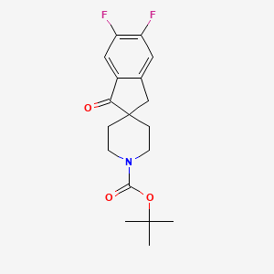 Tert-butyl 5,6-difluoro-1-oxo-spiro[indane-2,4'-piperidine]-1'-carboxylate