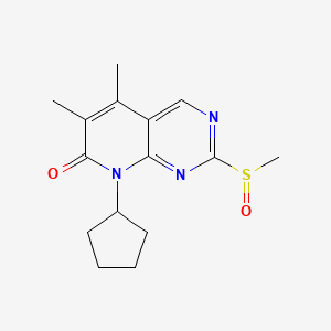 8-Cyclopentyl-5,6-dimethyl-2-(methylsulfinyl)pyrido[2,3-d]pyrimidin-7(8H)-one