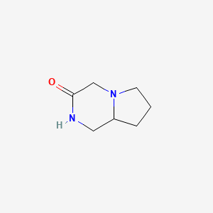 B1282465 Hexahydropyrrolo[1,2-a]pyrazin-3(4h)-one CAS No. 16620-83-0