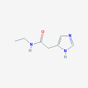 molecular formula C7H11N3O B12824657 N-Ethyl-2-(1H-imidazol-4-yl)acetamide 