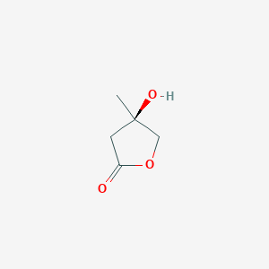 molecular formula C5H8O3 B12824661 (R)-4-Hydroxy-4-methyldihydrofuran-2(3H)-one 