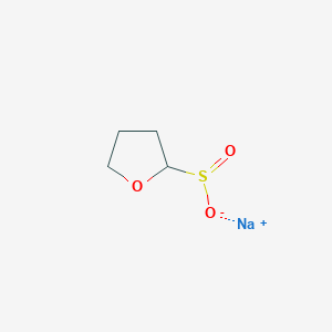 molecular formula C4H7NaO3S B12824684 Sodium tetrahydrofuran-2-sulfinate 