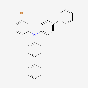 molecular formula C30H22BrN B12824734 N-([1,1'-Biphenyl]-4-yl)-N-(3-bromophenyl)-[1,1'-biphenyl]-4-amine 