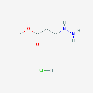 molecular formula C4H11ClN2O2 B12824749 Methyl 3-hydrazinylpropanoate hydrochloride 