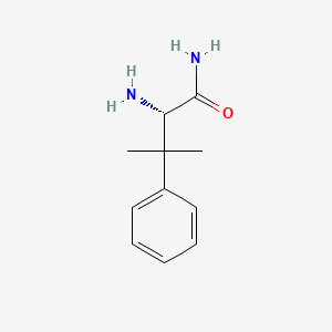 molecular formula C11H16N2O B12824789 (S)-2-amino-3-methyl-3-phenylbutanamide 