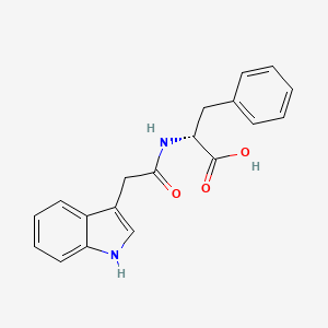 molecular formula C19H18N2O3 B12824790 (2R)-2-[[2-(1H-indol-3-yl)acetyl]amino]-3-phenylpropanoic acid 