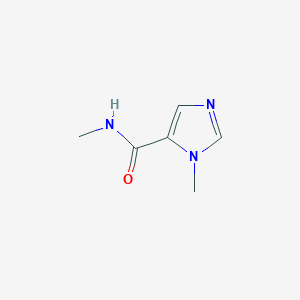 molecular formula C6H9N3O B12824810 N,1-Dimethyl-1H-imidazole-5-carboxamide CAS No. 53525-61-4