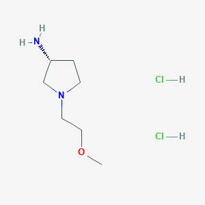 molecular formula C7H18Cl2N2O B12824845 (R)-1-(2-Methoxyethyl)pyrrolidin-3-amine dihydrochloride 