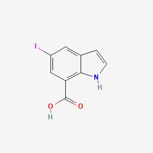 molecular formula C9H6INO2 B12824885 5-Iodo-1h-indole-7-carboxylic acid 