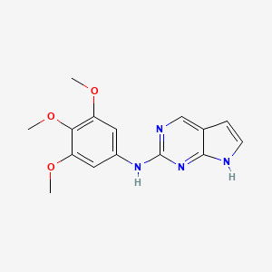 molecular formula C15H16N4O3 B12824890 N-(3,4,5-trimethoxyphenyl)-7H-pyrrolo[2,3-d]pyrimidin-2-amine CAS No. 885702-32-9