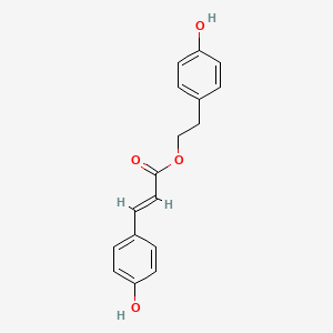 molecular formula C17H16O4 B12824894 p-Hydroxyphenylethyl p-coumarate 