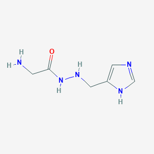 molecular formula C6H11N5O B12824905 N'-((1H-Imidazol-4-yl)methyl)-2-aminoacetohydrazide 