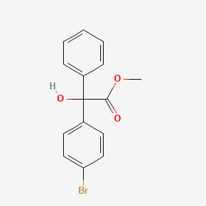 molecular formula C15H13BrO3 B12824921 Methyl 2-(4-bromophenyl)-2-hydroxy-2-phenylacetate 