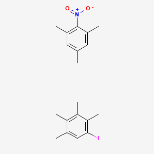 molecular formula C19H24INO2 B12824947 1-Iodo-2,3,4,5-tetramethylbenzene;1,3,5-trimethyl-2-nitrobenzene 