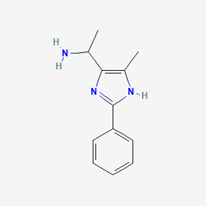 1-(5-methyl-2-phenyl-1H-imidazol-4-yl)ethanamine