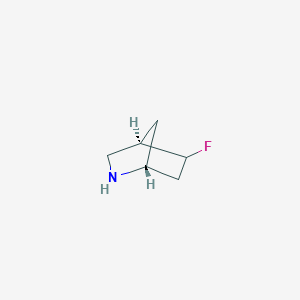 molecular formula C6H10FN B12824975 Rel-(1R,4R)-5-fluoro-2-azabicyclo[2.2.1]heptane 