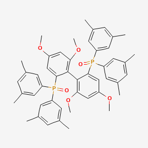 molecular formula C48H52O6P2 B12825061 1,1'-[(1R)-4,4',6,6'-Tetramethoxy[1,1'-biphenyl]-2,2'-diyl]bis[1,1-bis(3,5-dimethylphenyl)phosphine oxide] 