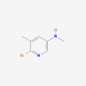 molecular formula C7H9BrN2 B12825074 6-Bromo-N,5-dimethylpyridin-3-amine 