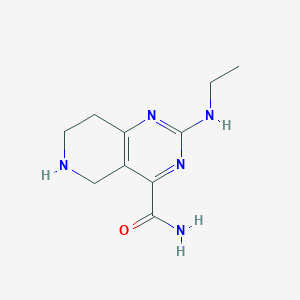 2-(Ethylamino)-5,6,7,8-tetrahydropyrido[4,3-d]pyrimidine-4-carboxamide