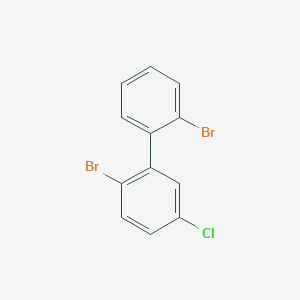 molecular formula C12H7Br2Cl B12825119 2,2'-Dibromo-5-chloro-1,1'-biphenyl 