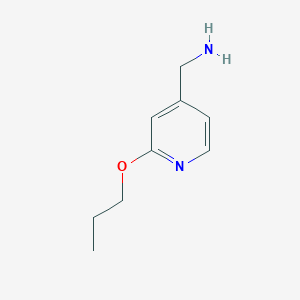 molecular formula C9H14N2O B12825143 (2-Propoxypyridin-4-yl)methanamine 