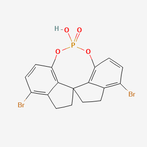 molecular formula C17H13Br2O4P B12825149 3,8-dibromo-12-hydroxy-4,5,6,7-tetrahydroiindeno[7,1-de:1',7'-fg][1,3,2]dioxaphosphocine 12-oxide 