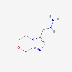 3-(Hydrazinylmethyl)-5,6-dihydro-8H-imidazo[2,1-c][1,4]oxazine