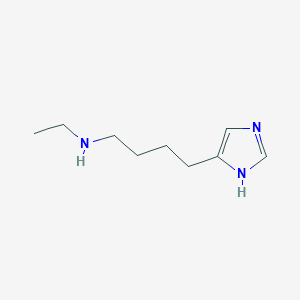 molecular formula C9H17N3 B12825211 N-Ethyl-4-(1H-imidazol-4-yl)butan-1-amine 