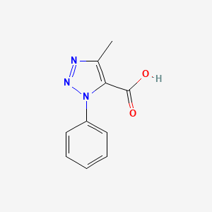 molecular formula C10H9N3O2 B12825231 4-methyl-1-phenyl-1H-1,2,3-triazole-5-carboxylic acid 